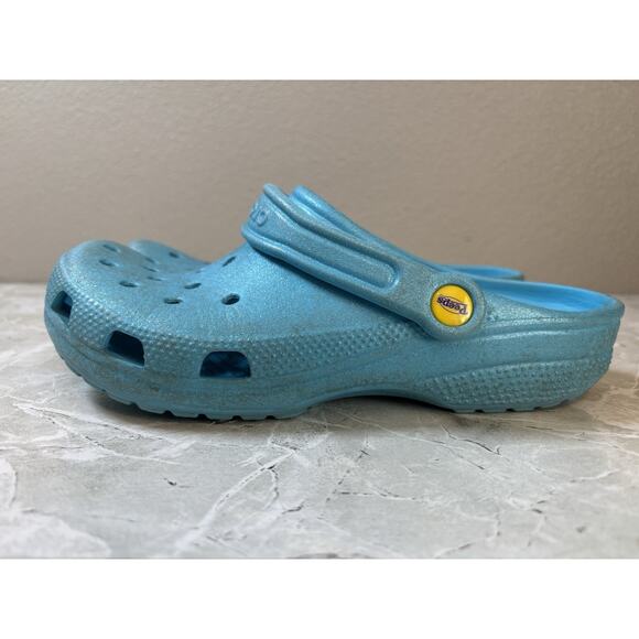 Crocs Peeps Collab Blue Sugar Coated‎ Sparkle Limited Easter Men 7 Women 9 - Picture 5 of 8